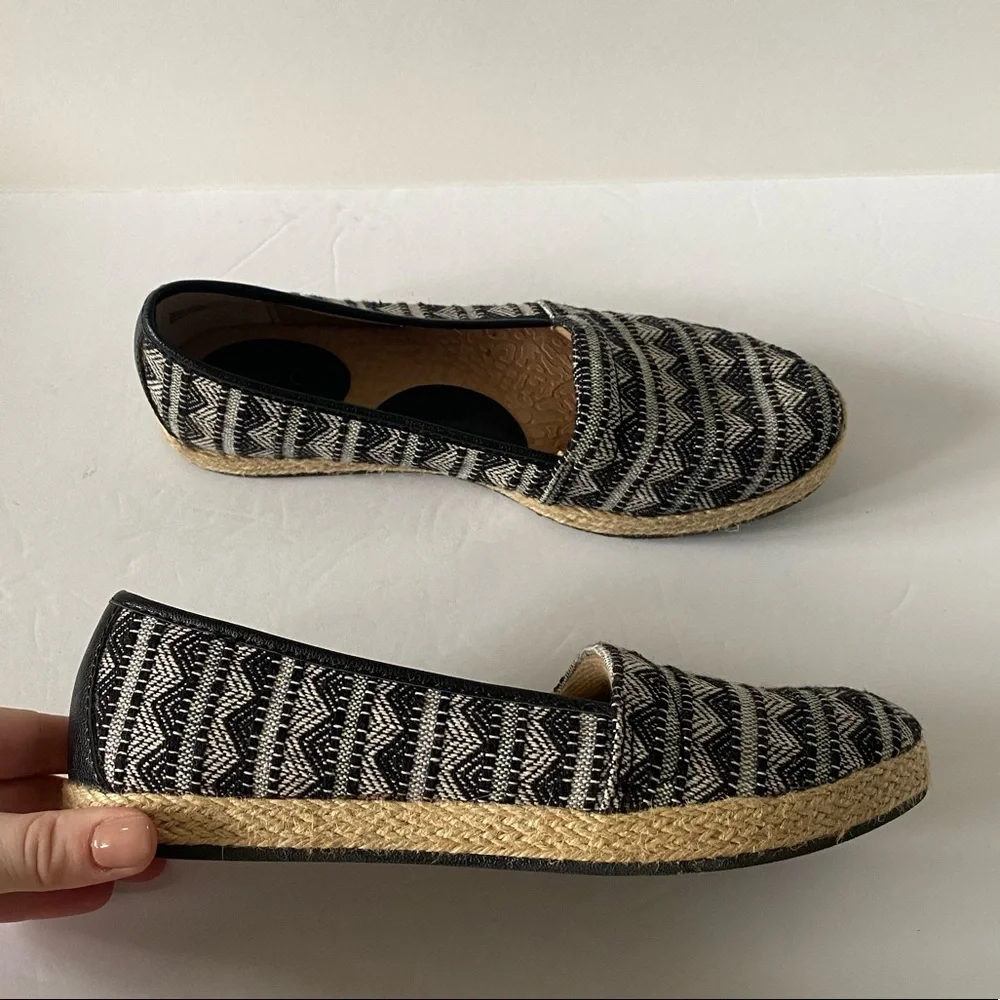 B.O.C. Aztec Print Slip On Espadrille Shoes